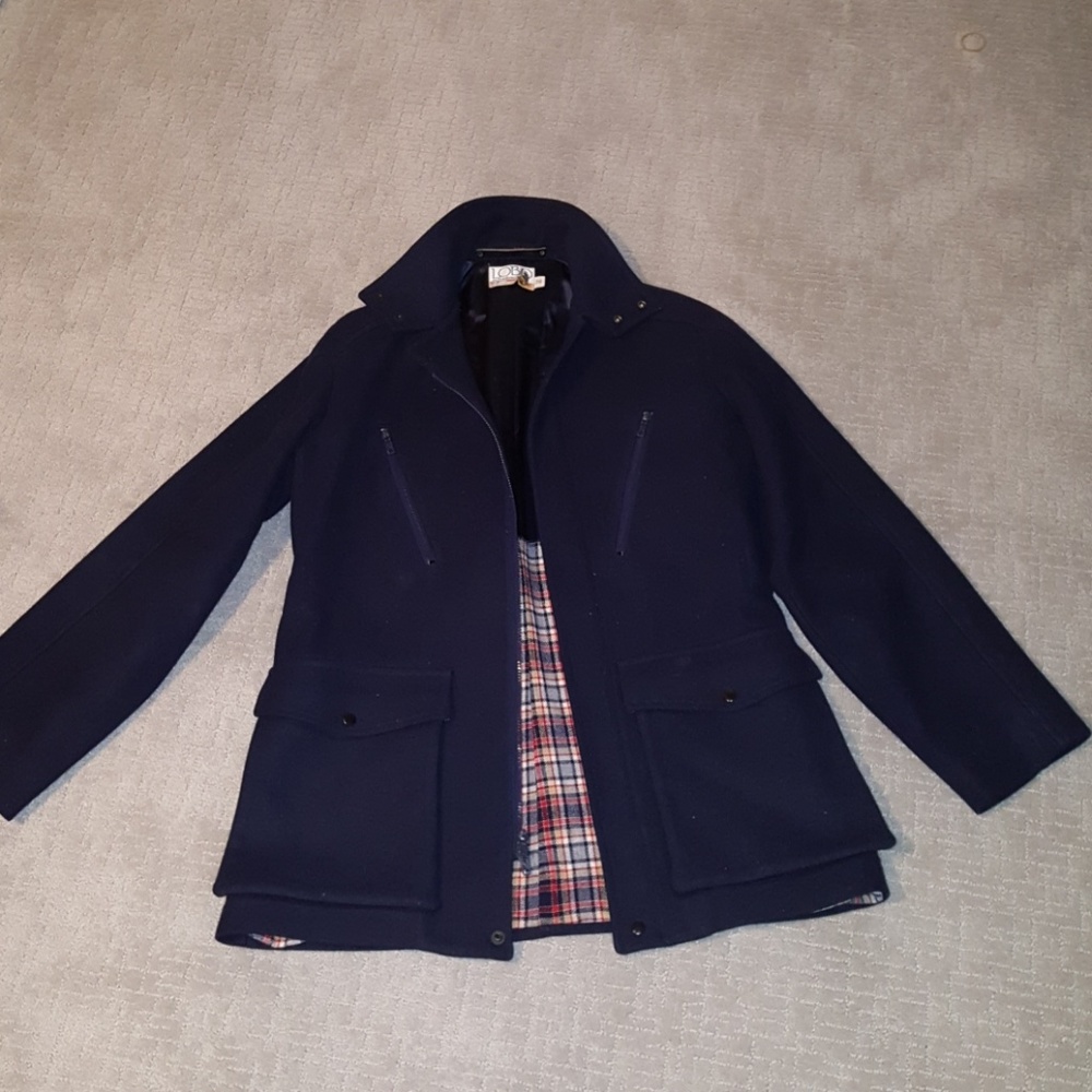 Navy Pendleton Coat